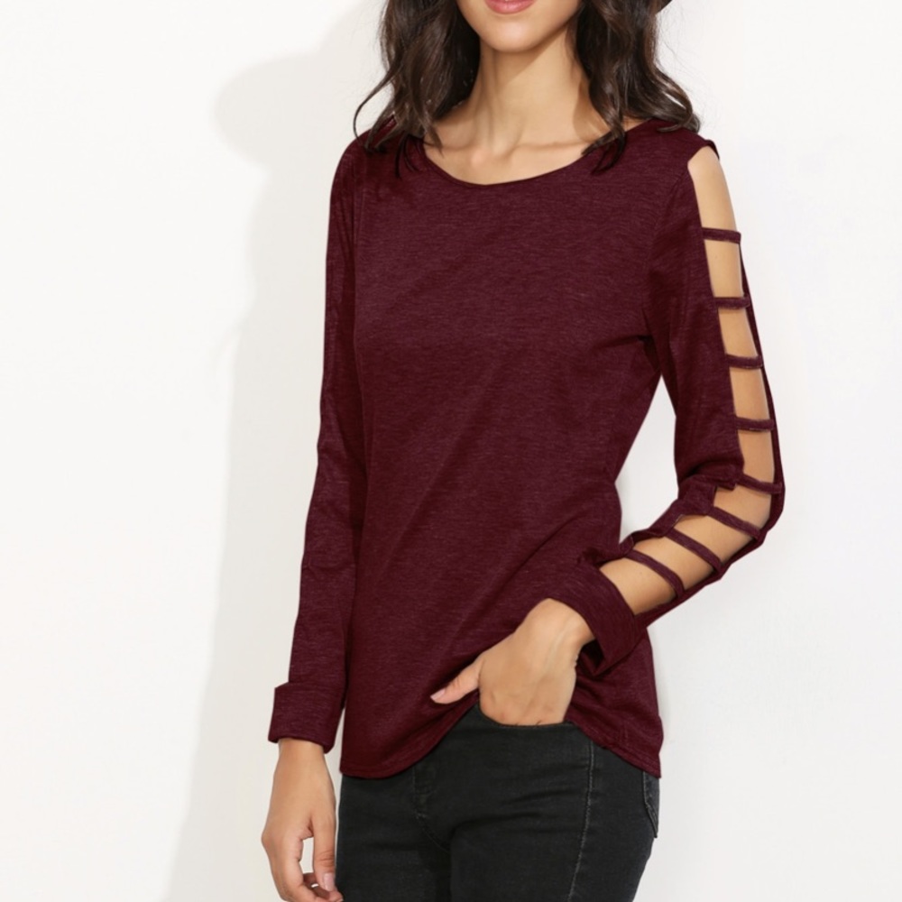 NEW Long sleeve top with arm cut outs - Picture 1 of 3
